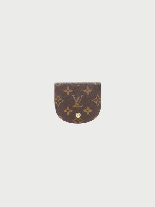 Louis Vuitton 1999 Brown Monogram Canvas Portomone Guze Coin Purse