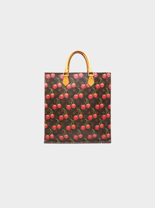 Louis Vuitton 2005 Cherry Murakami Sac Plat Tote Bag