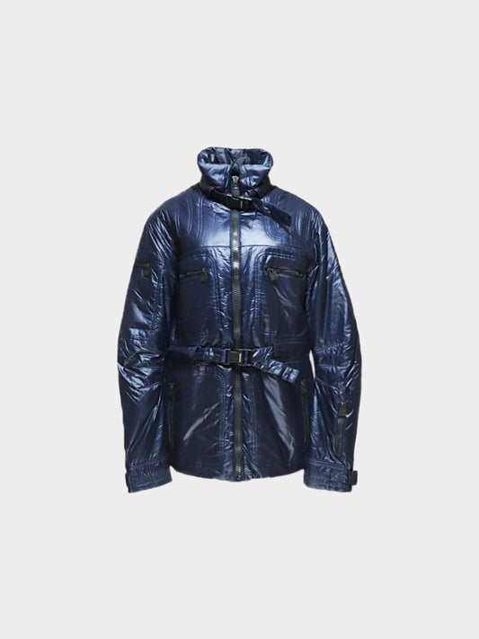 Chanel Sports Line FW 2004 Navy Padded Zip-up Jacket