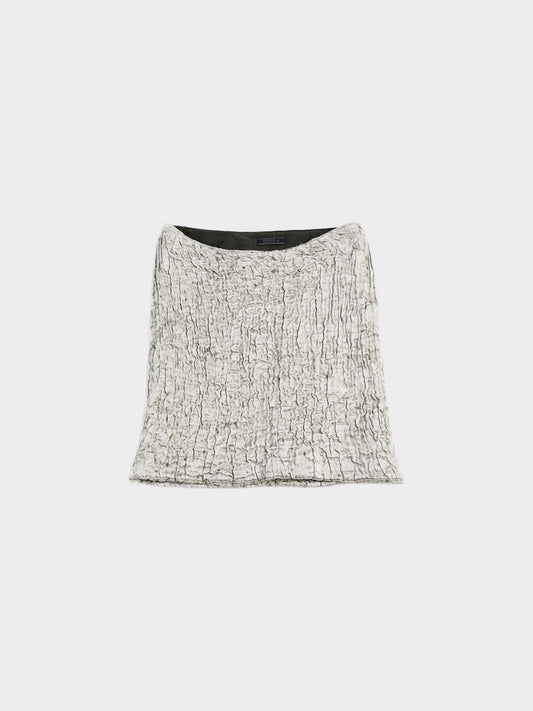 Prada FW 1998 Crinkled Skirt