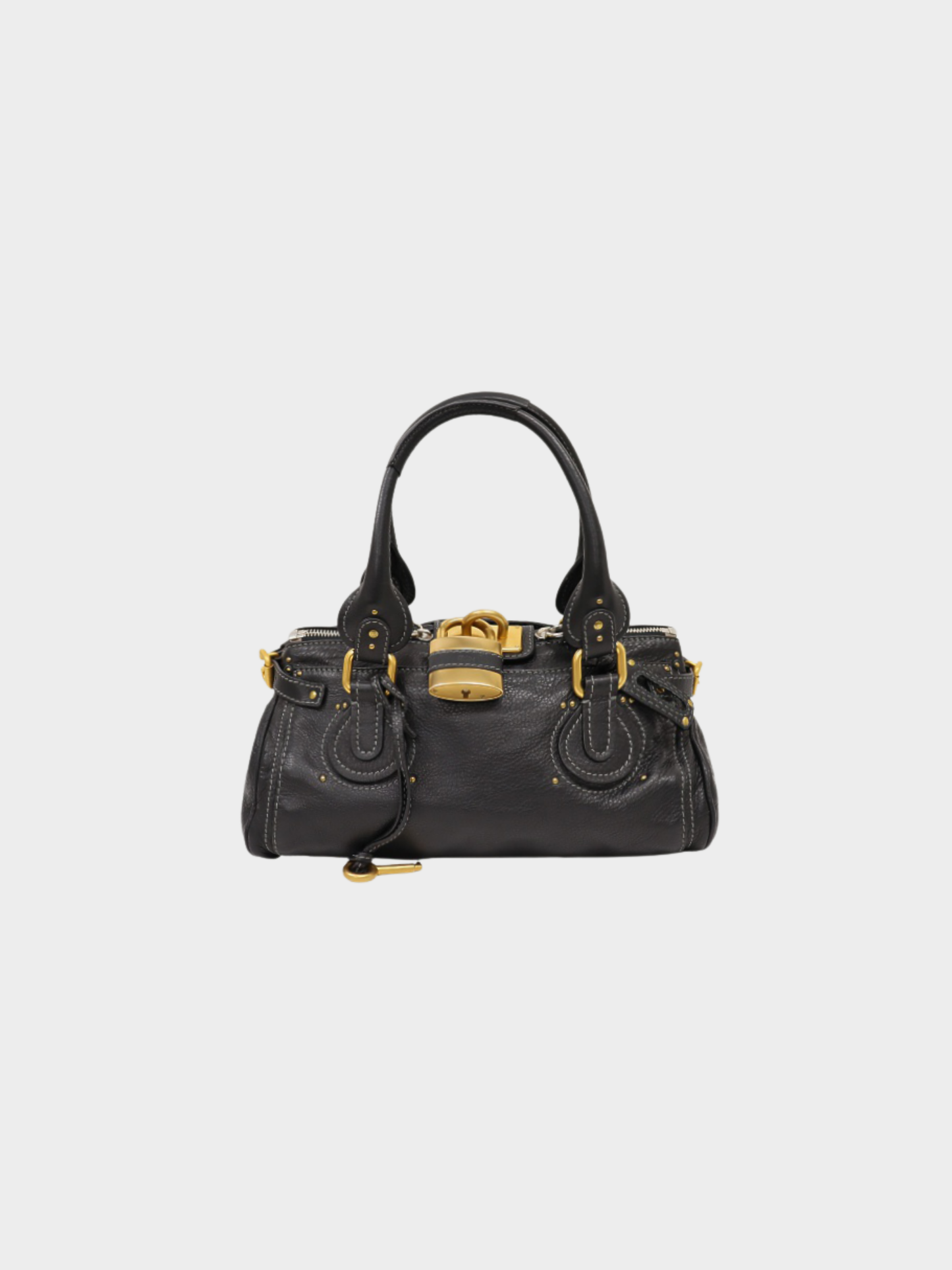 Chloé 2000s Black Leather Paddington Bag