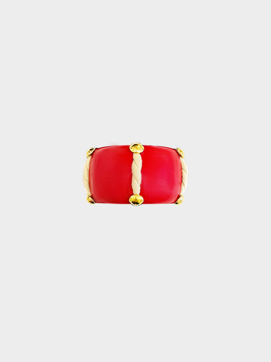 Louis Vuitton Cruise 2010 Red Shine Rope Bracelet
