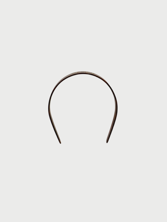 Celine 2000s Brown Tortoiseshell Headband