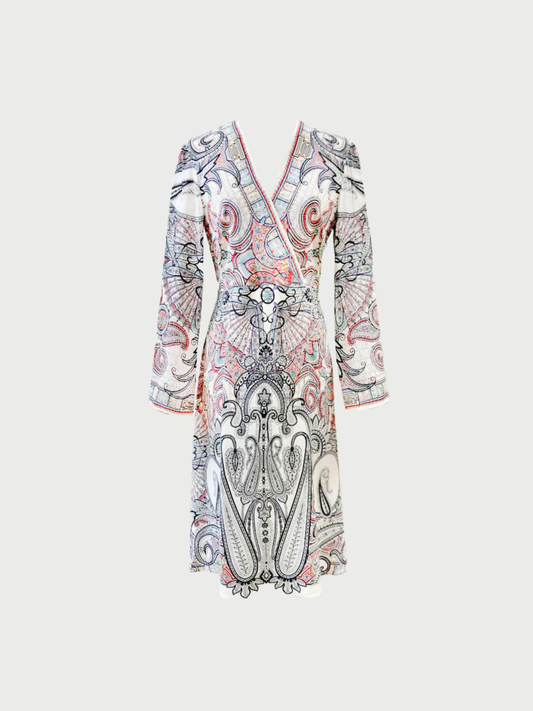 Etro SS 2020 Multicolor Paisley Silk Dress