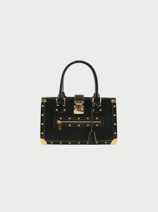 Louis Vuitton 2004 Black Suhali Goatskin Leather Fabuleux Tote Bag