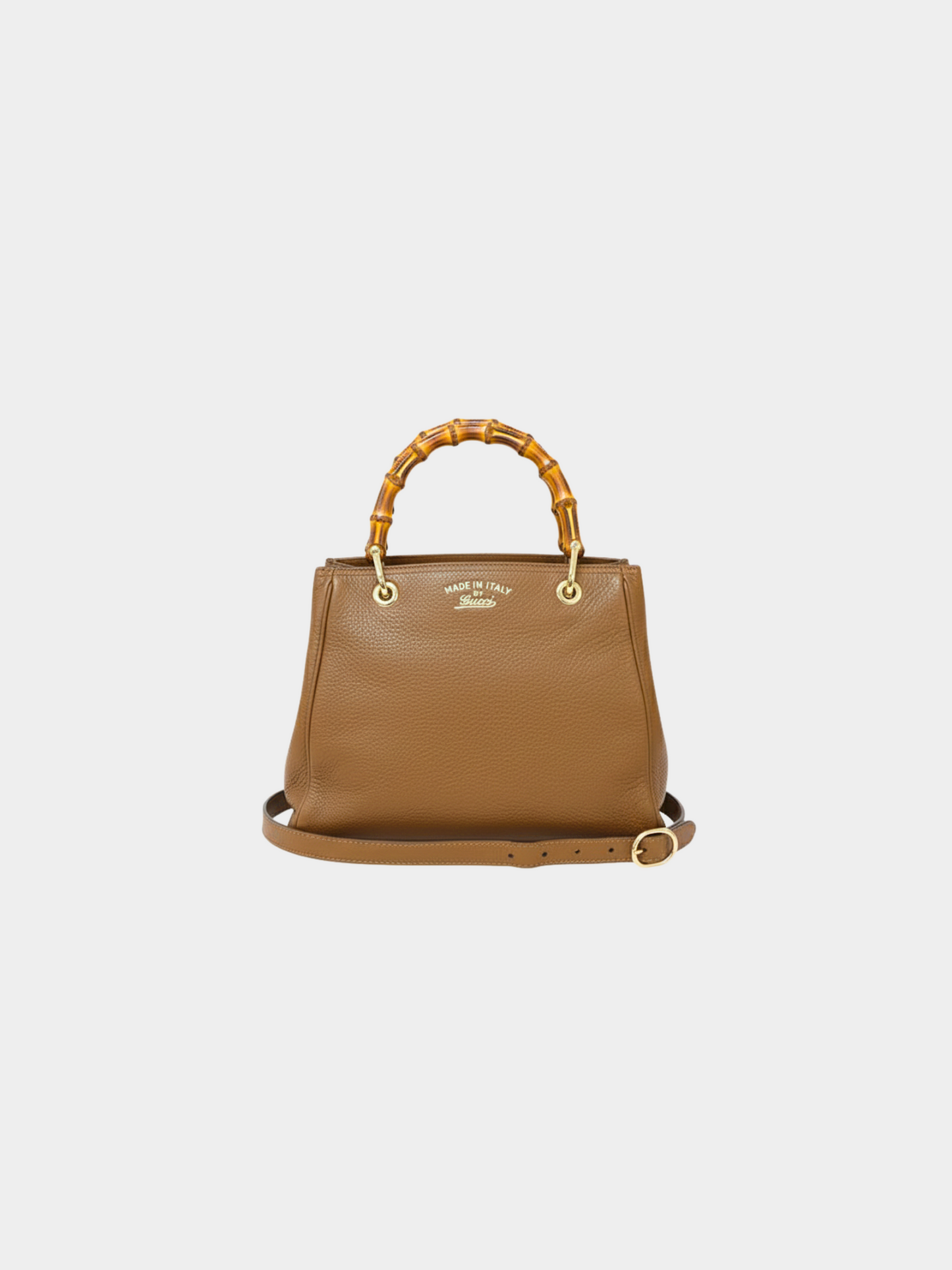 Gucci 2000s Brown Bamboo Shopper 2Way Bag