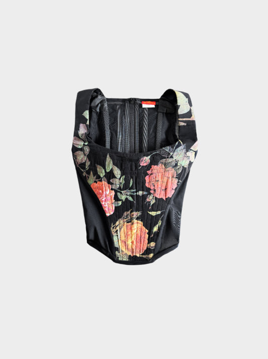 Vivienne Westwood 1994 Rare Café Society Floral Print Corset