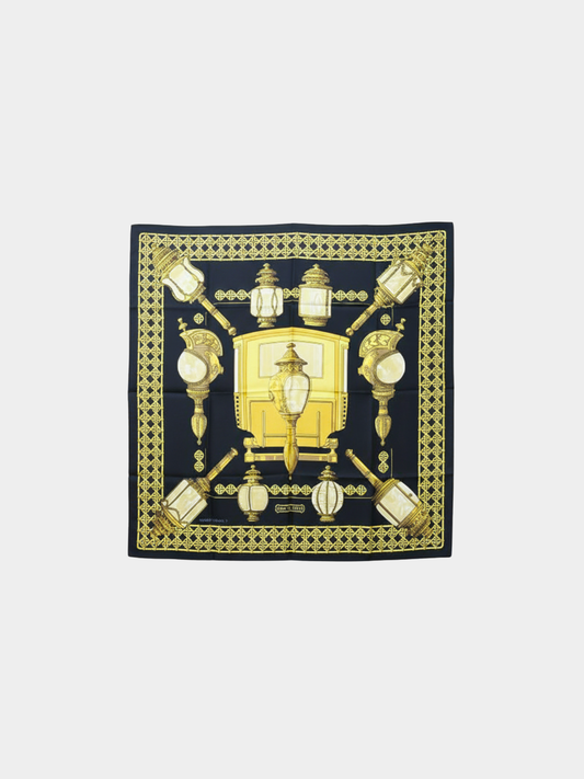 Hermès 2000s Multicolor Silk Scarf 90