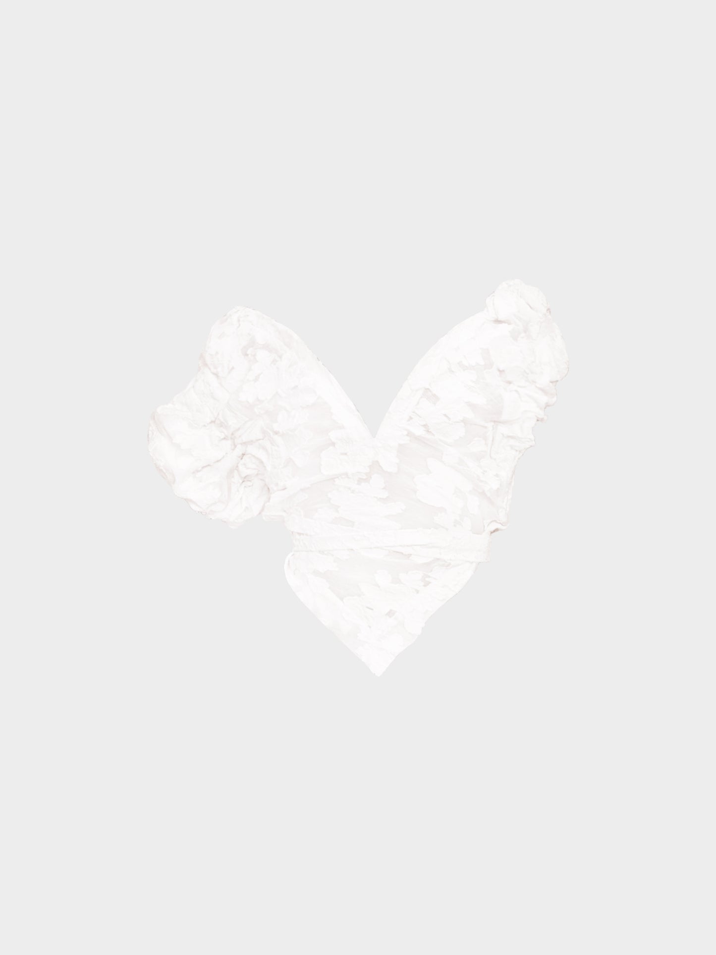 Vivienne Westwood 1990s White Floral Asymmetrical Off-shoulder Top