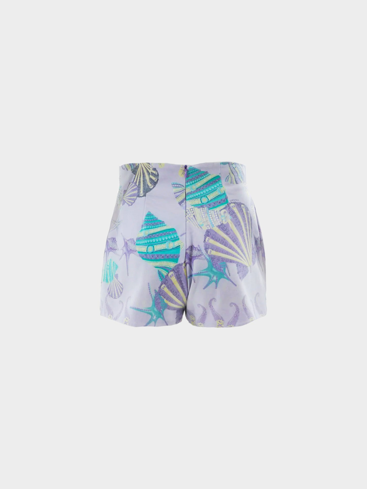 Gianni Versace SS 2012 Lavender Seashell Printed Shorts
