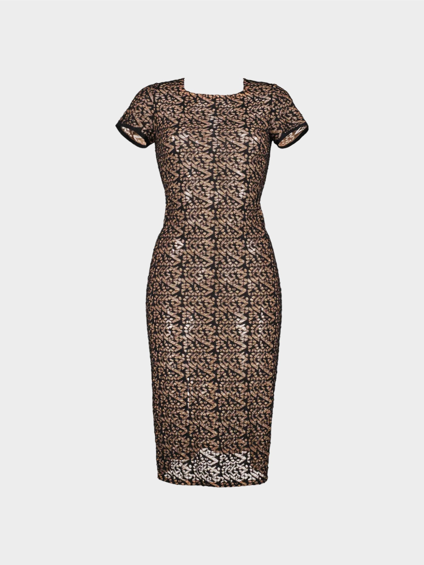 Azzedine Alaïa SS 2011 Black and Beige Lace Dress