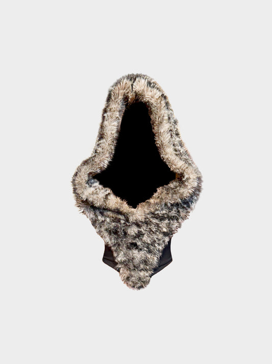 Vivienne Westwood FW 1993 Rare Anglomania Faux Fur Hooded Corset