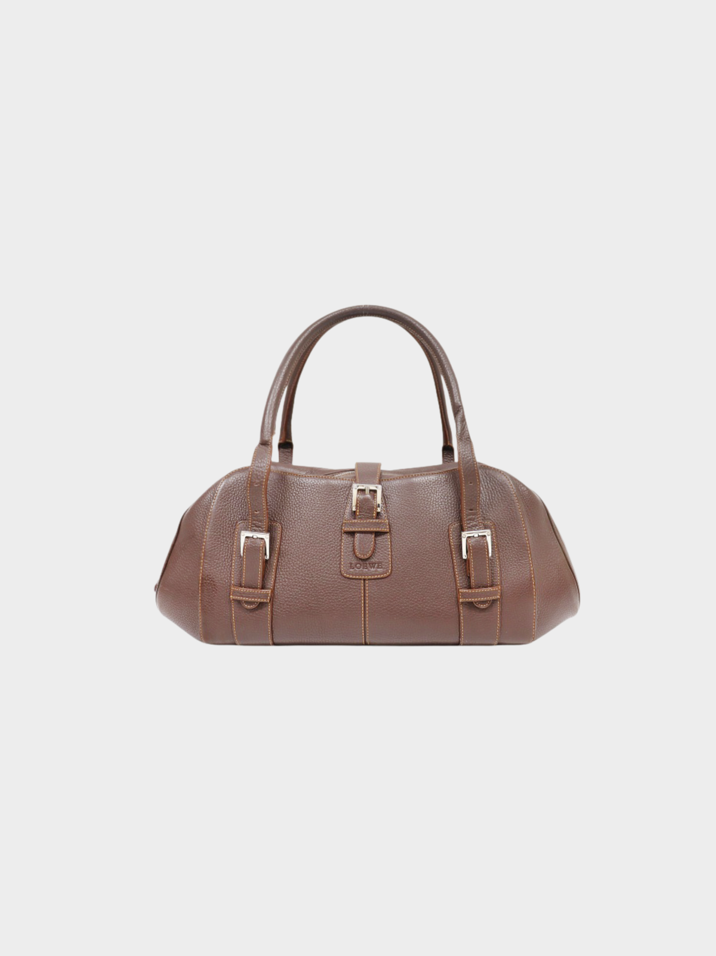 Loewe 2000s Brown Leather Senda Bag