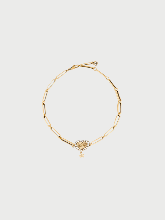 Christian Dior 2010s Gold Plated Metal J'ADIOR Heart Choker Necklace