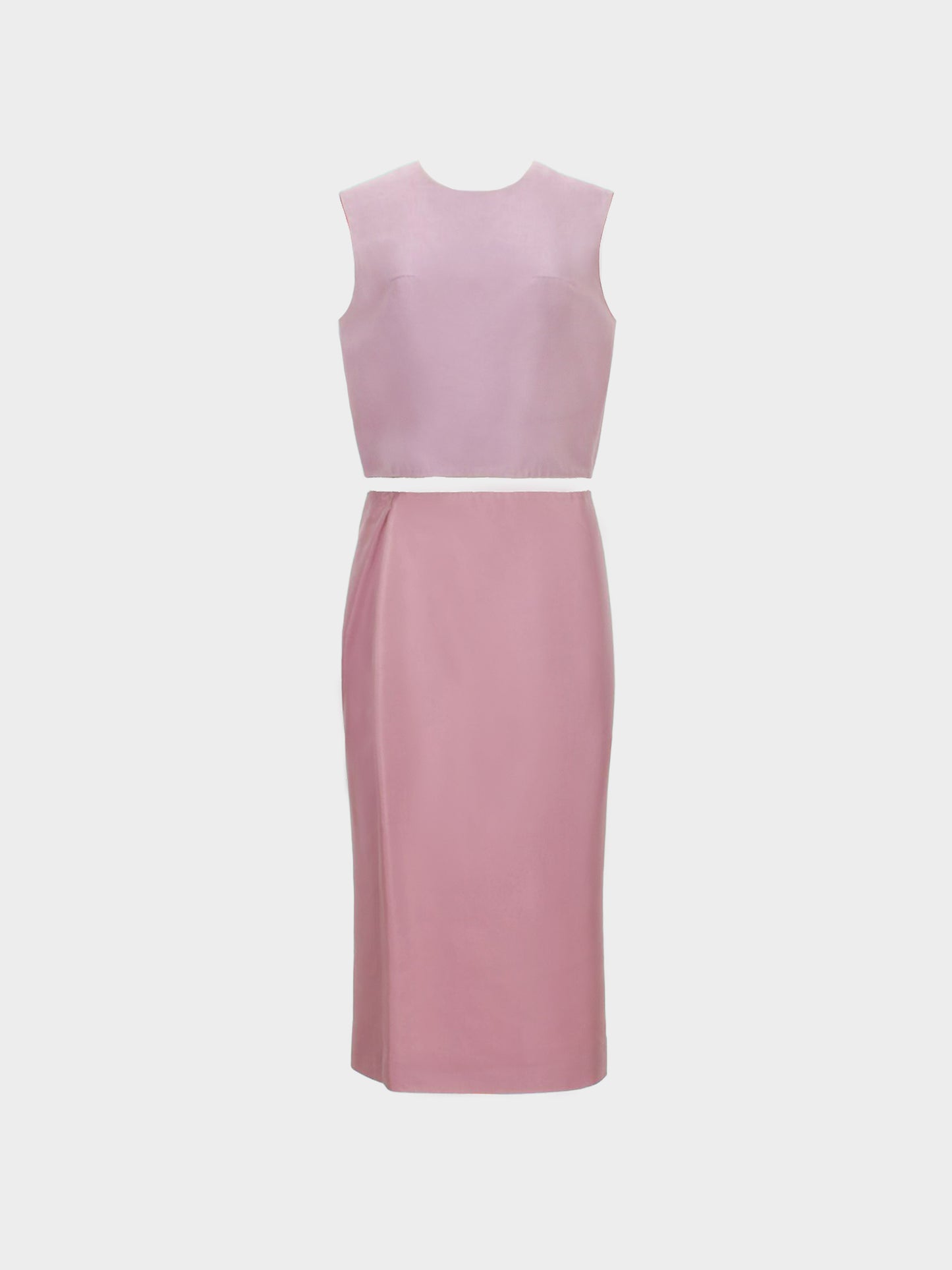 Prada 2000s Rare Pink Nylon Tank Top and Skirt Set