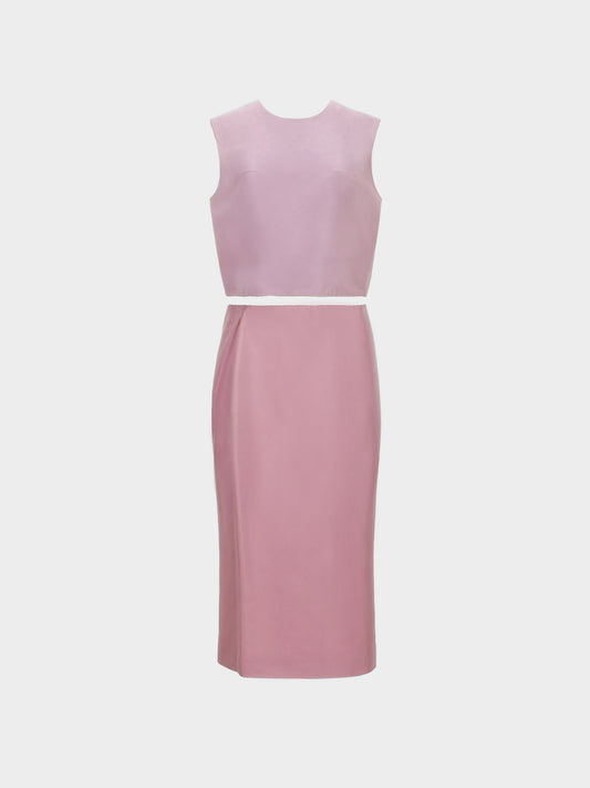 Prada 2000s Rare Pink Nylon Tank Top and Skirt Set