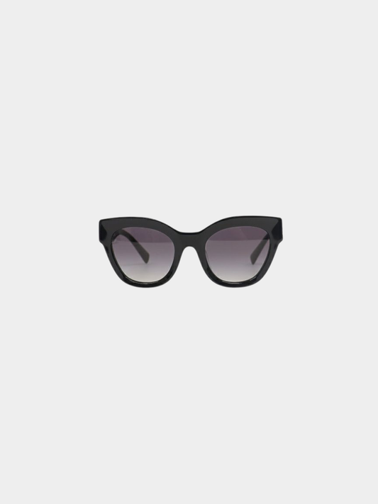 Miu Miu 2000s Black Plastic Logo Sunglasses