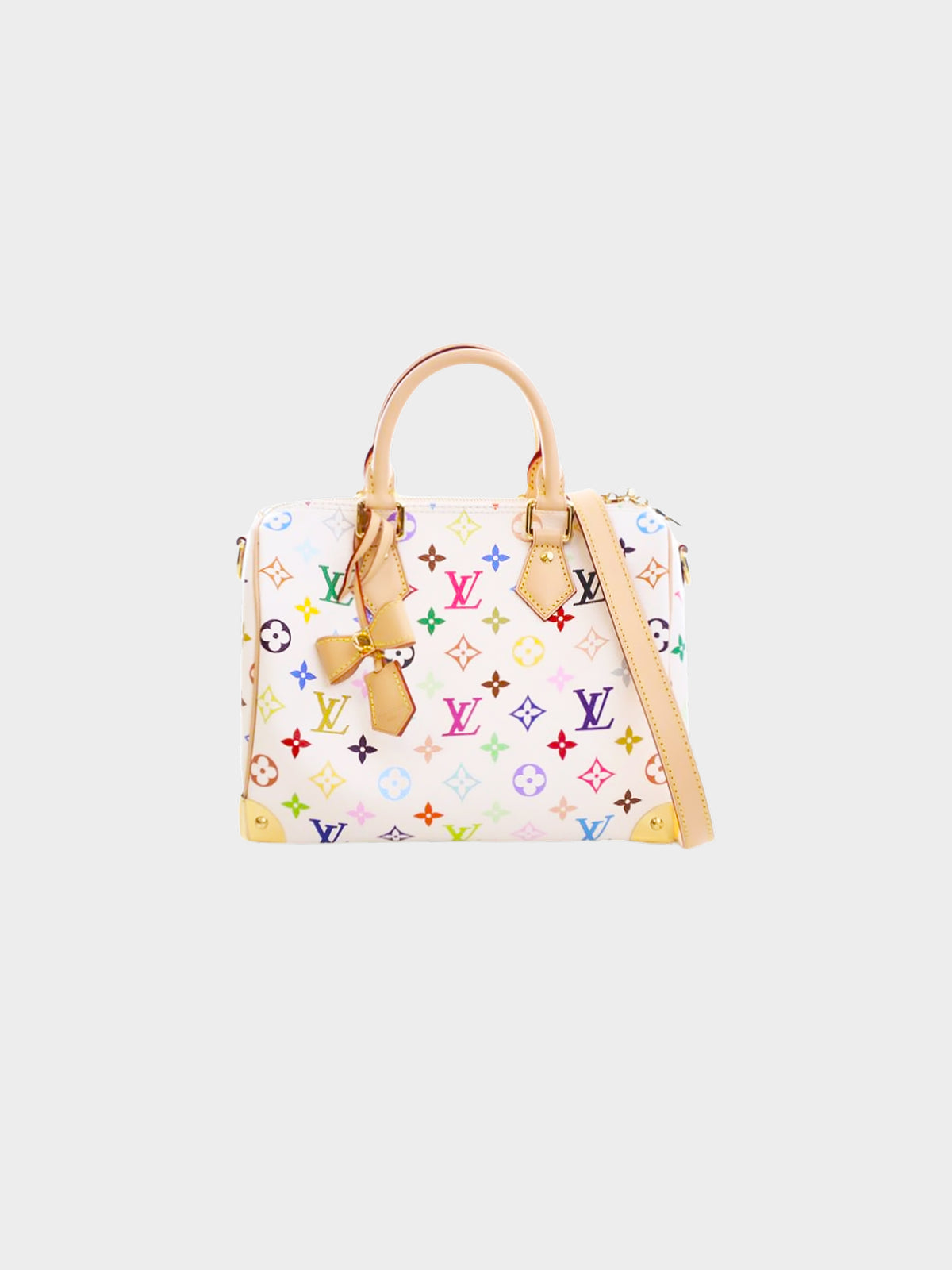 Louis Vuitton x Takashi Murakami 2020s Multicolor Monogram Speedy Bandouliere 25