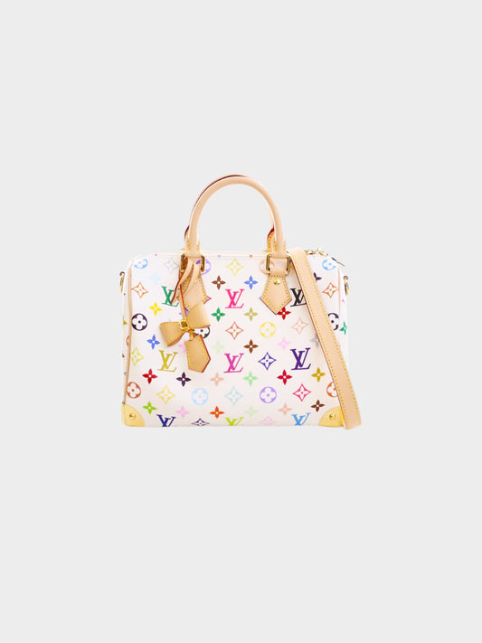 Louis Vuitton x Takashi Murakami 2020s Multicolor Monogram Speedy Bandouliere 25