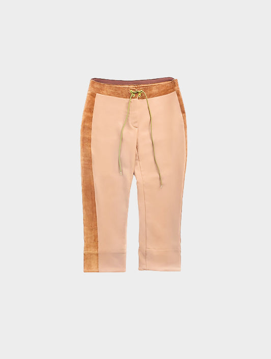 Miu Miu FW 1999 Rare Beige Nylon and Suede Pants
