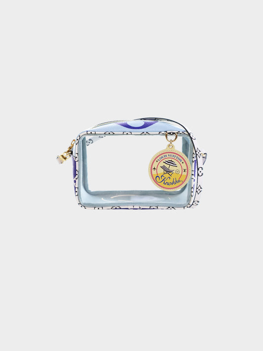 Louis Vuitton 2019 Blue PVC Giant Monogram Beach Pouch