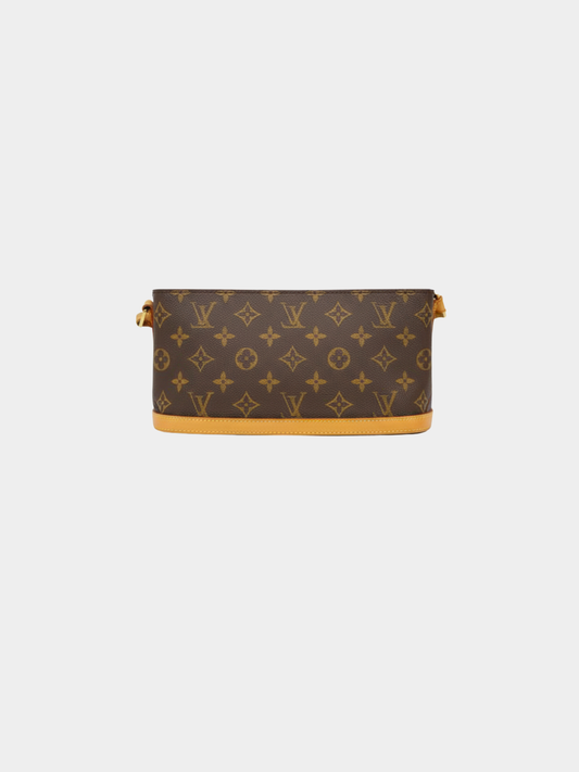 Louis Vuitton 2000s Brown Monogram Canvas Trotter Shoulder Bag
