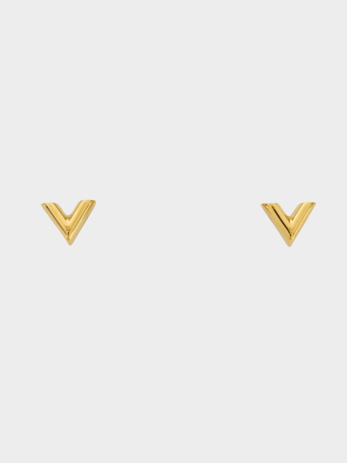 Louis Vuitton 2000s Gold Essential V Earrings
