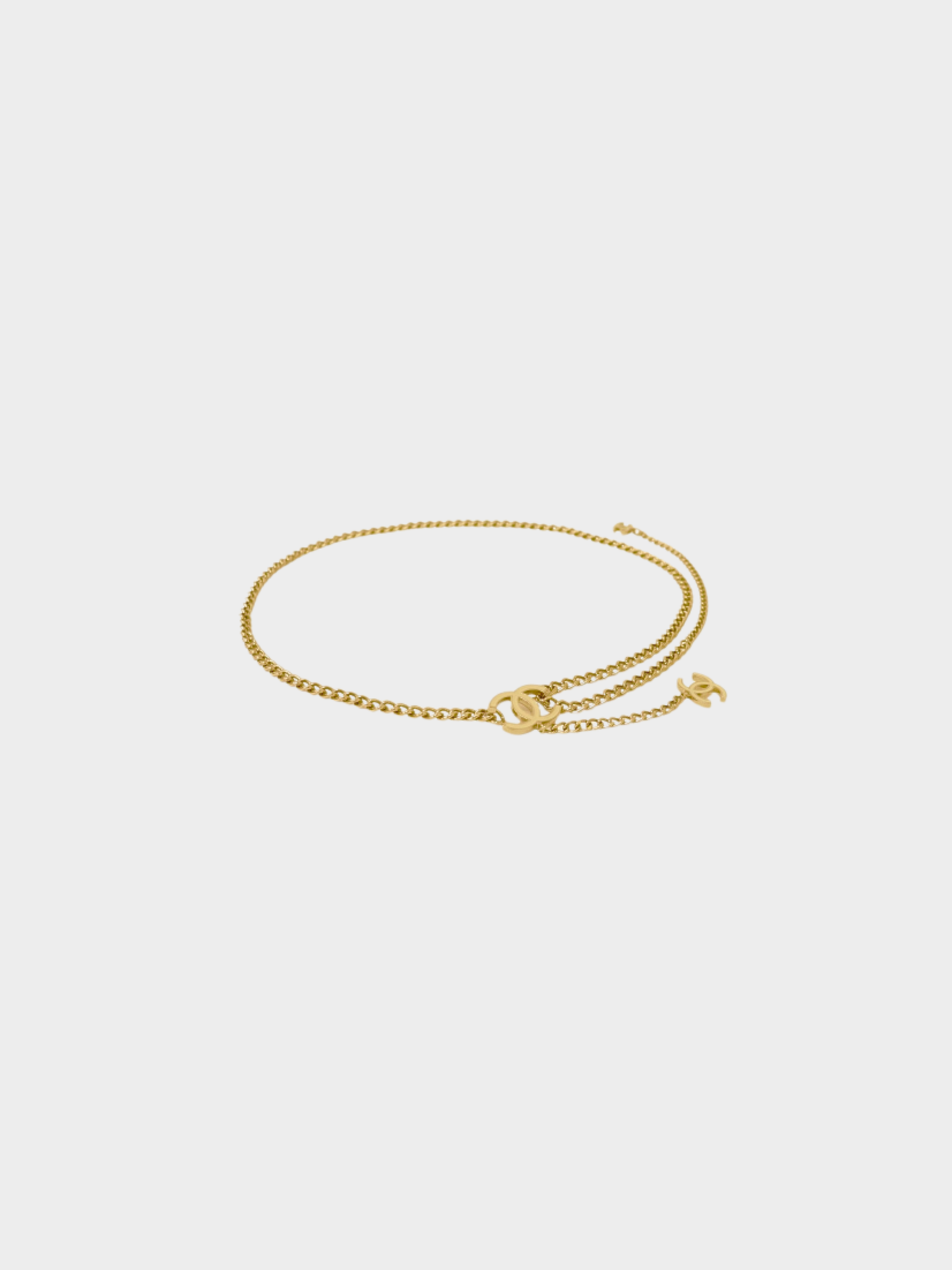 Chanel 2007 Gold Plated Metal COCO Chain Belt