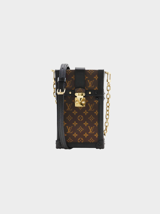 Louis Vuitton 2019 Brown Monogram Canvas Pochette Trunk Vertical