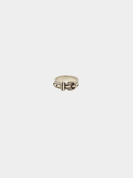 Hermès 2000s Silver 925 Ceinture Ring