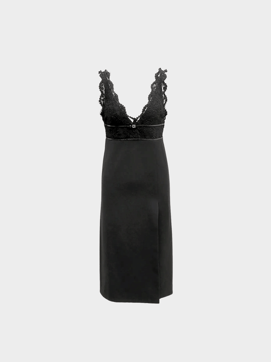 Gucci 2010s Black Acetate Lace Dress