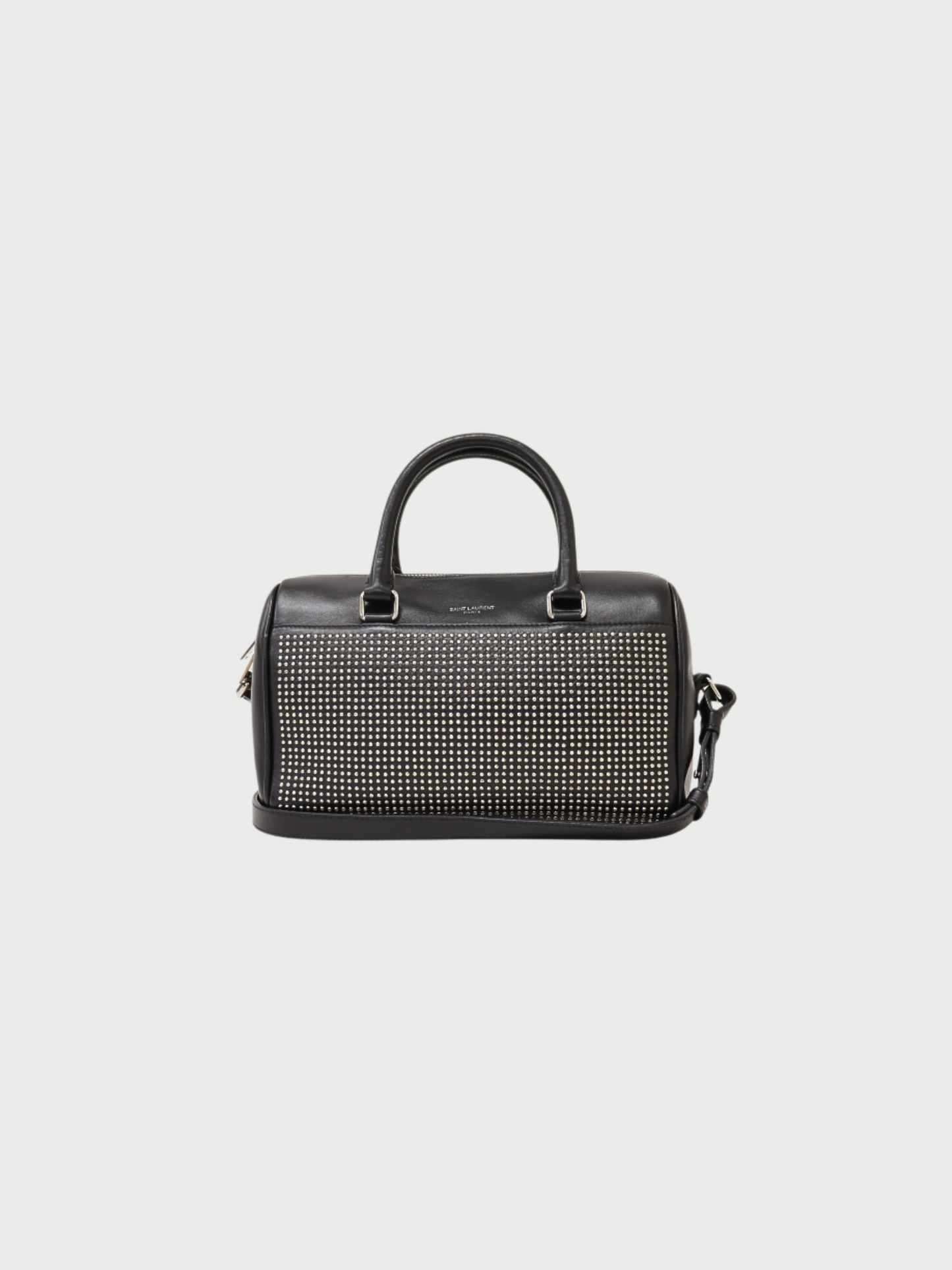 Yves Saint Laurent 2010s Black Leather Baby Duffle Bag
