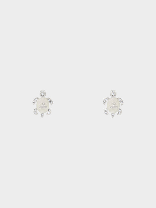 Vivienne Westwood 2020s Silver Turtle Earrings