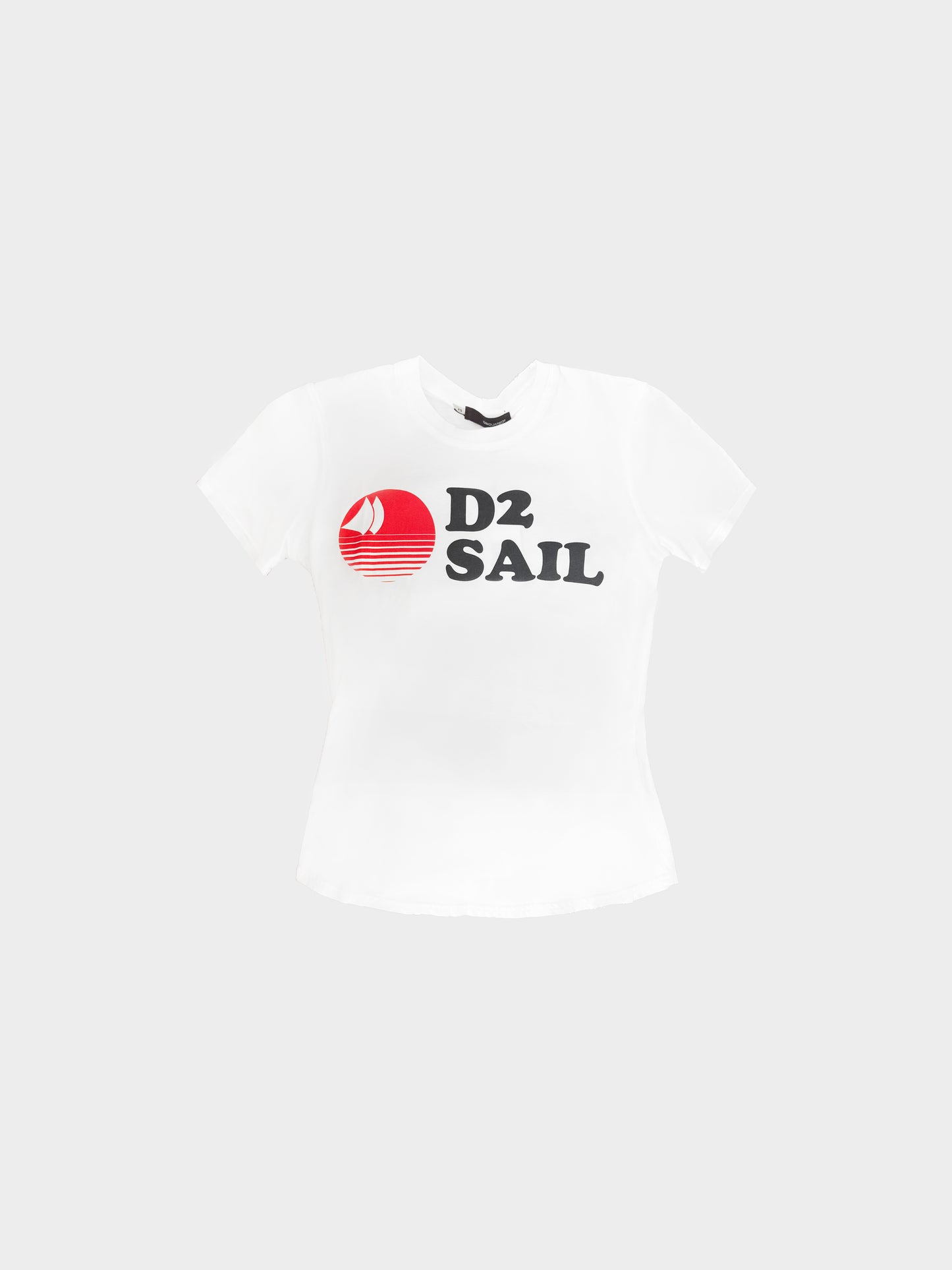 Dsquared2 2010s White Cotton Sail T-Shirt