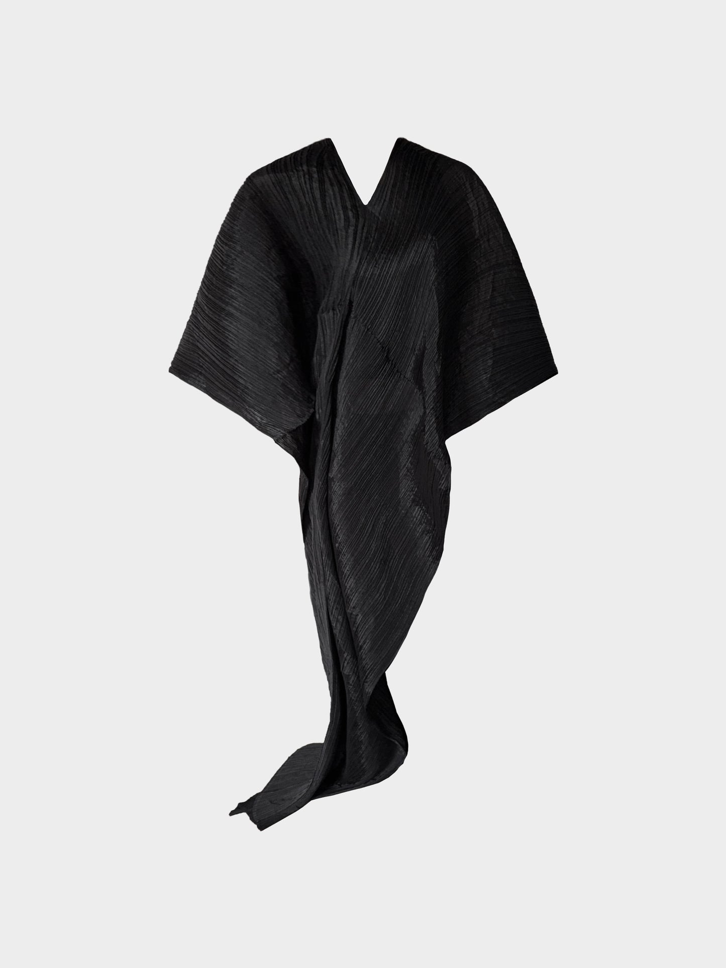 Issey Miyake Pleats Please FW 2000 Black Madame-T Cape Shawl