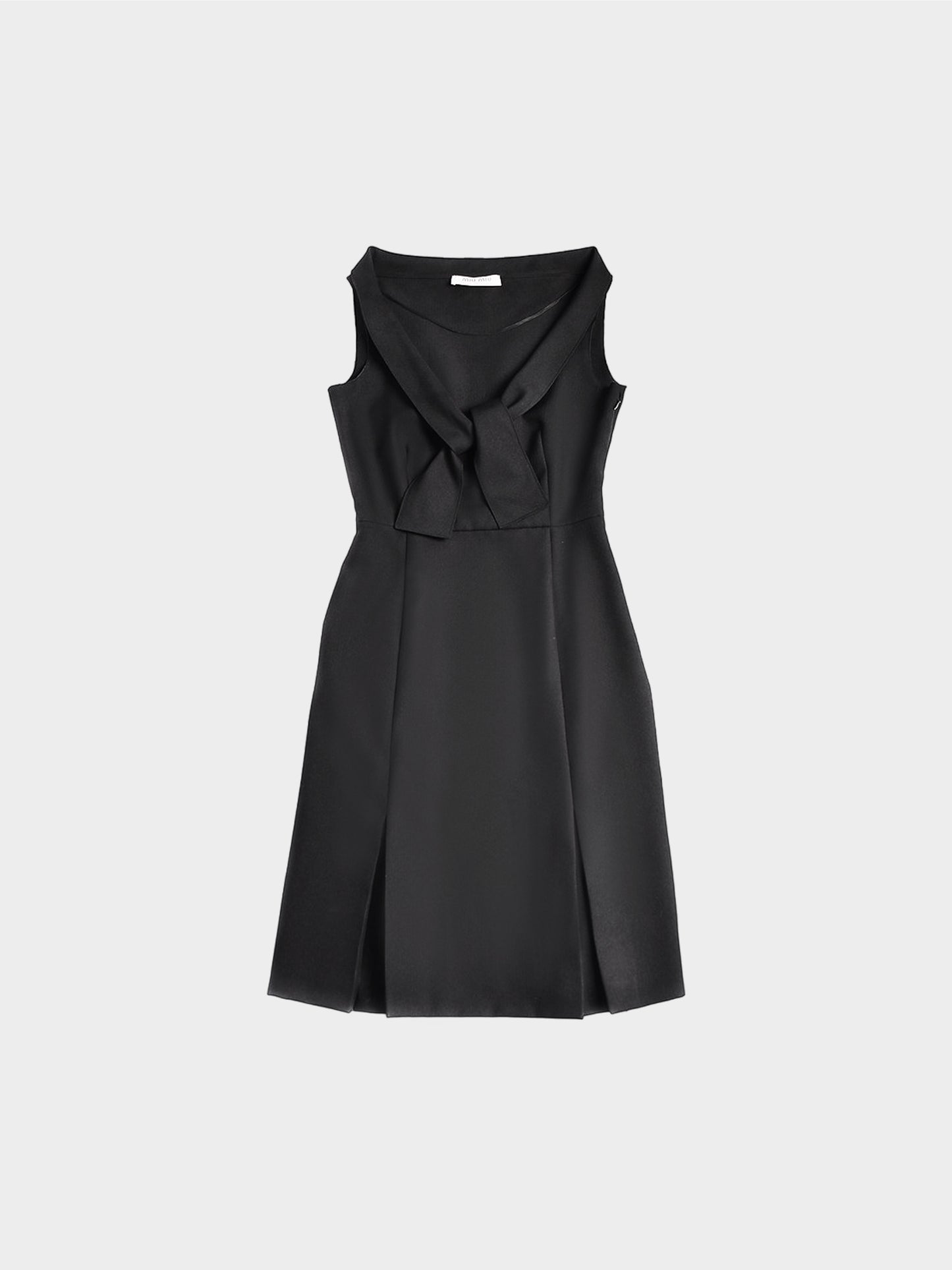 Miu Miu FW 2000 Black Runway Knot Dress