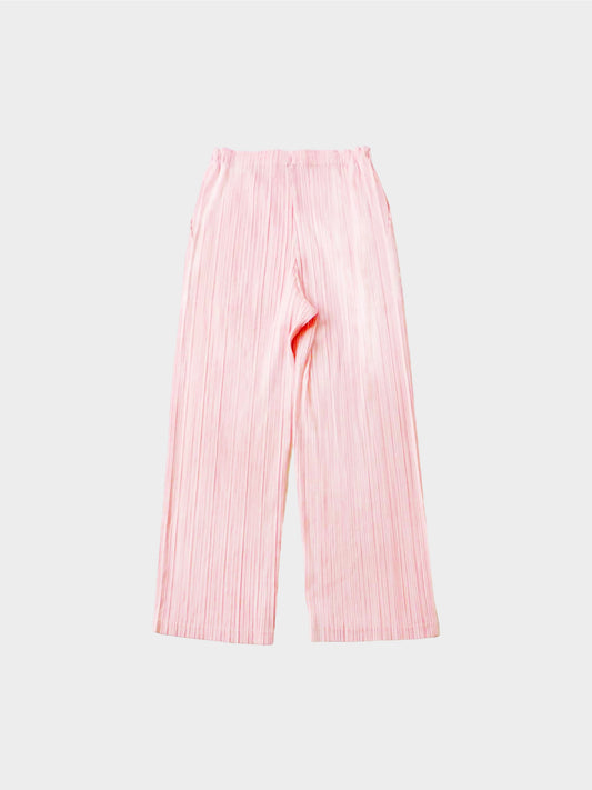 Issey Miyake Pleats Please SS 2021 Baby Pink Wide Leg Pants