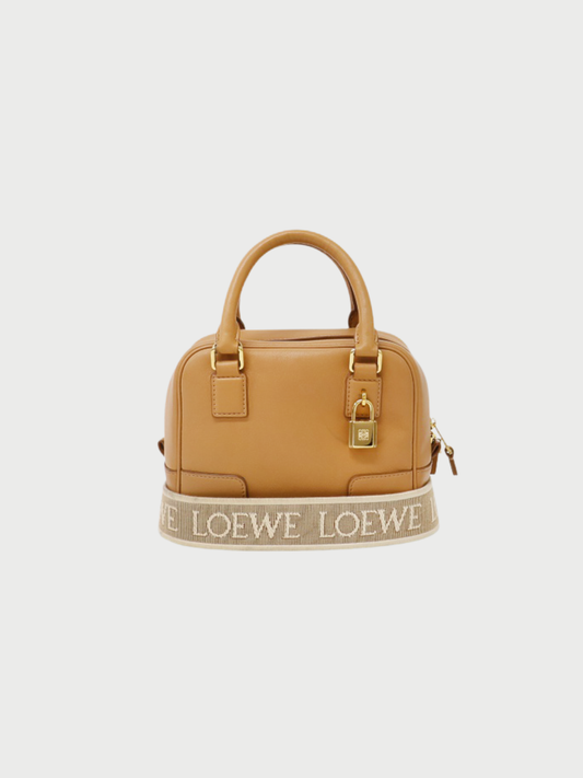 Loewe AW 2021 Beige Leather Amazona 16 Bag