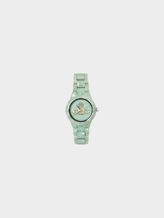 Vivienne Westwood 2000s Jade Green Orb Watch