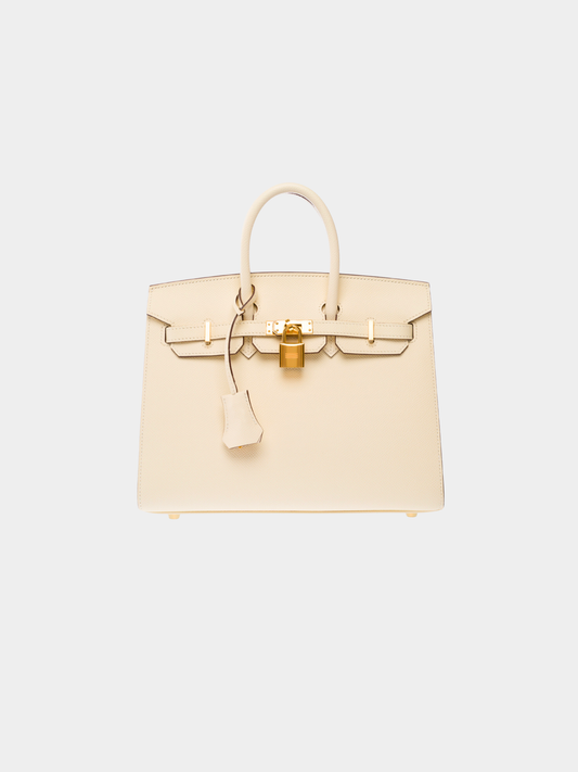 Hermès 2020s Beige Epsom Birkin 25 Sellier Bag