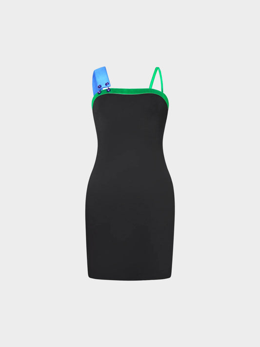 Gianni Versace SS 2016 Colorblock Strap Dress