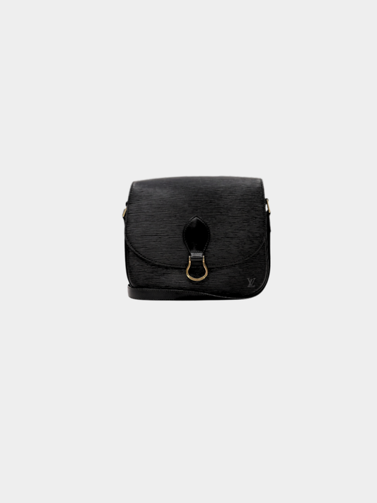 Louis Vuitton 1994 Noir Epi Leather Saint Cloud Shoulder Bag