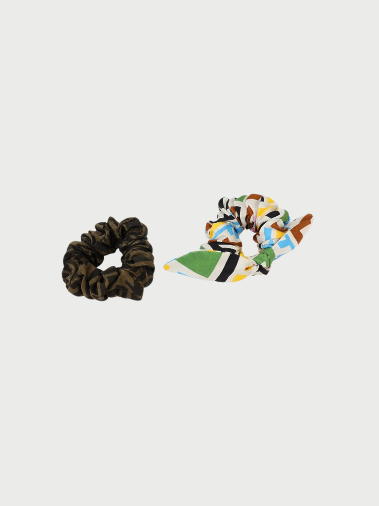 Fendi 2000s Silk Scrunchie Set