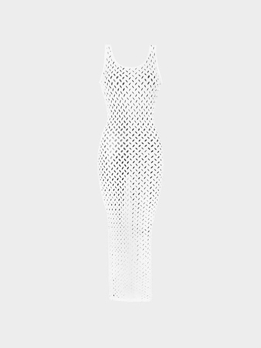 Vivienne Westwood SS 1991 White Polycotton Fitted Long Dress