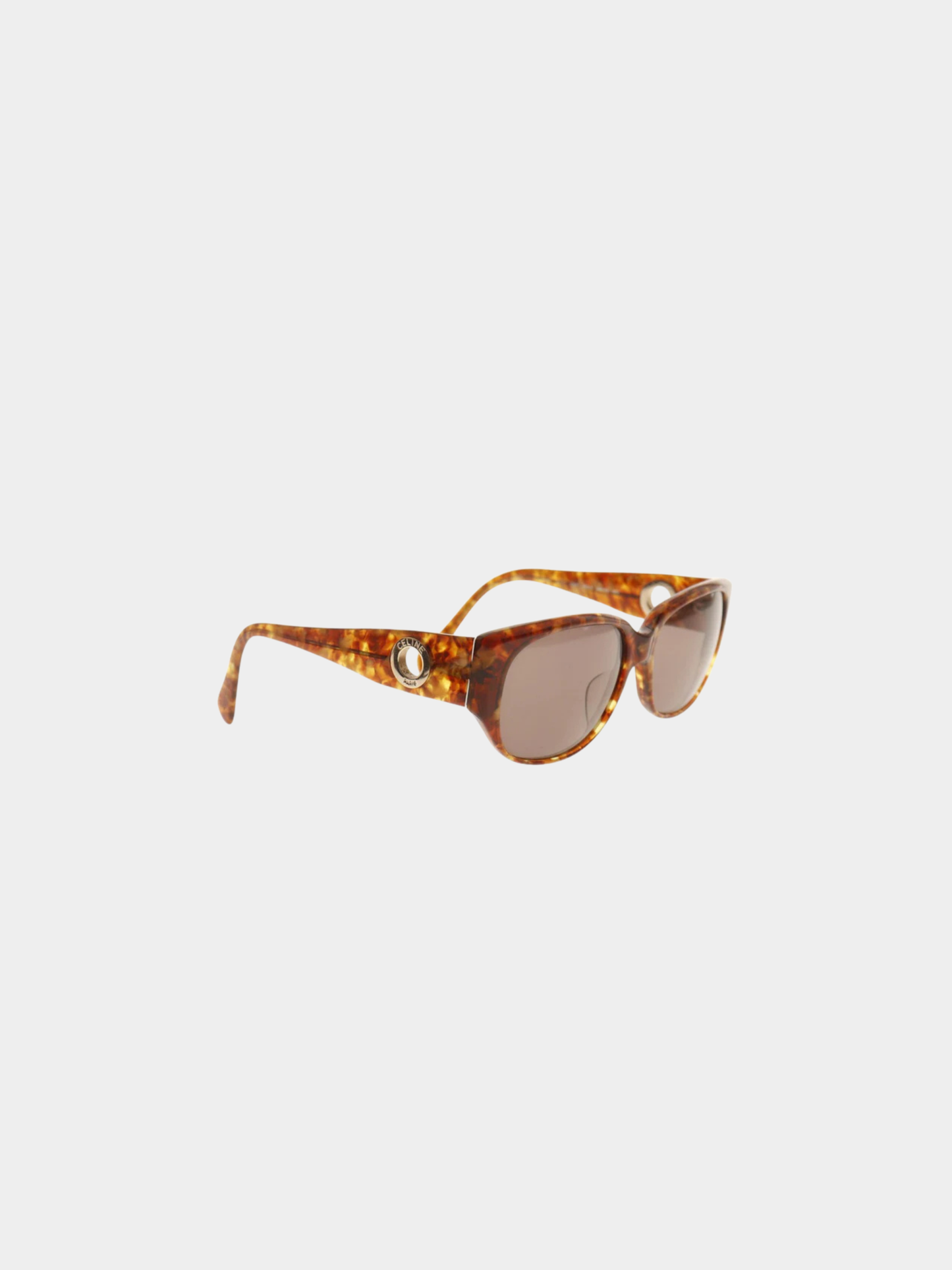 Celine 2000s Brown Plastic CLF-786A Sunglasses
