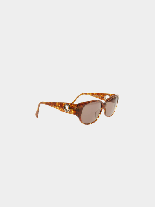 Celine 2000s Brown Plastic CLF-786A Sunglasses