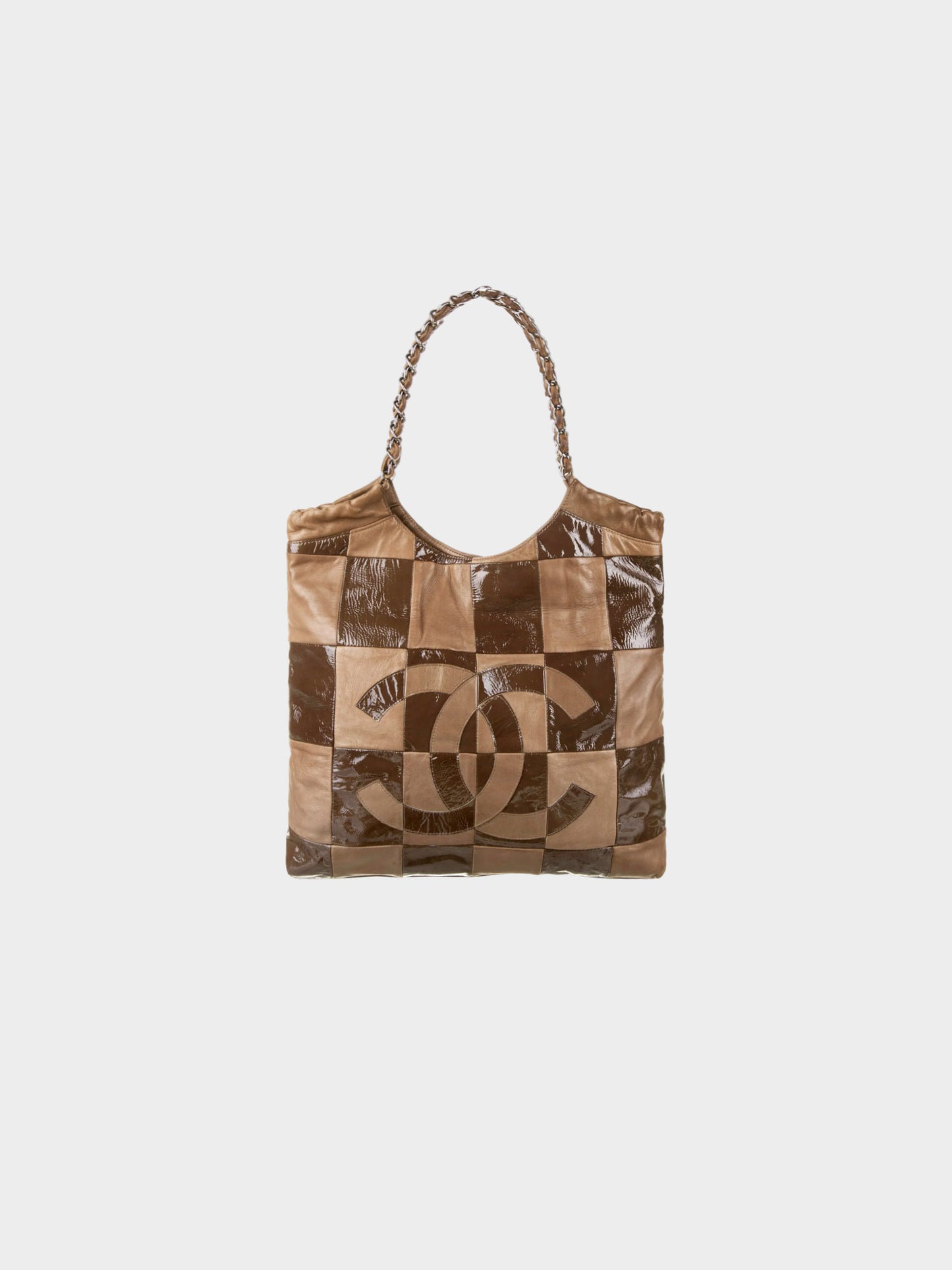 Chanel FW 2007 Brown  Patchwork Tote Bag