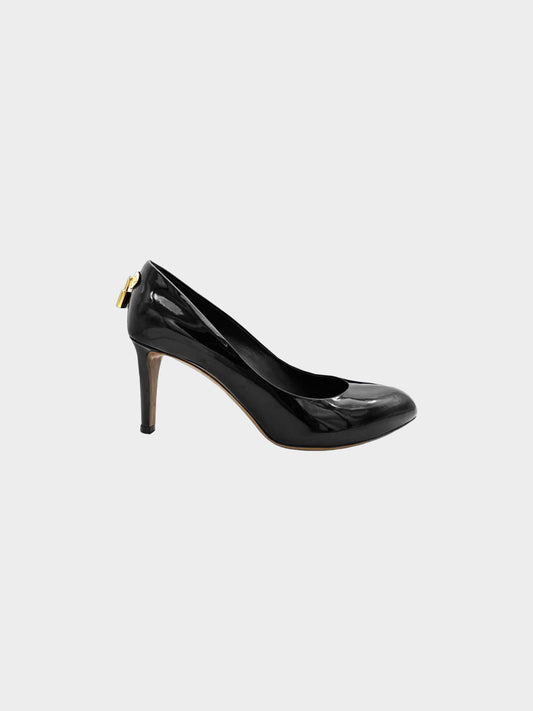 Louis Vuitton 2011 Black 'Oh Really' Patent Leather Pumps