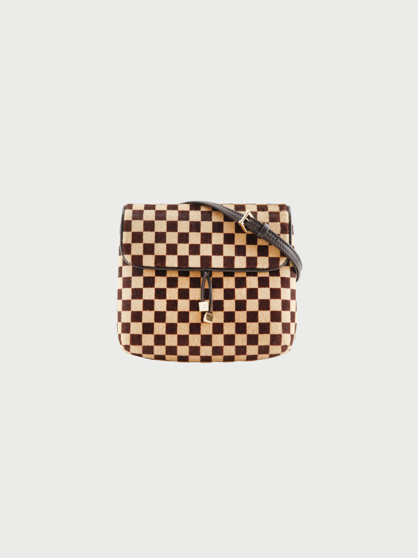 Louis Vuitton 2000 Brown Damier Sauvage Harako Gazelle 2Way Shoulder Bag