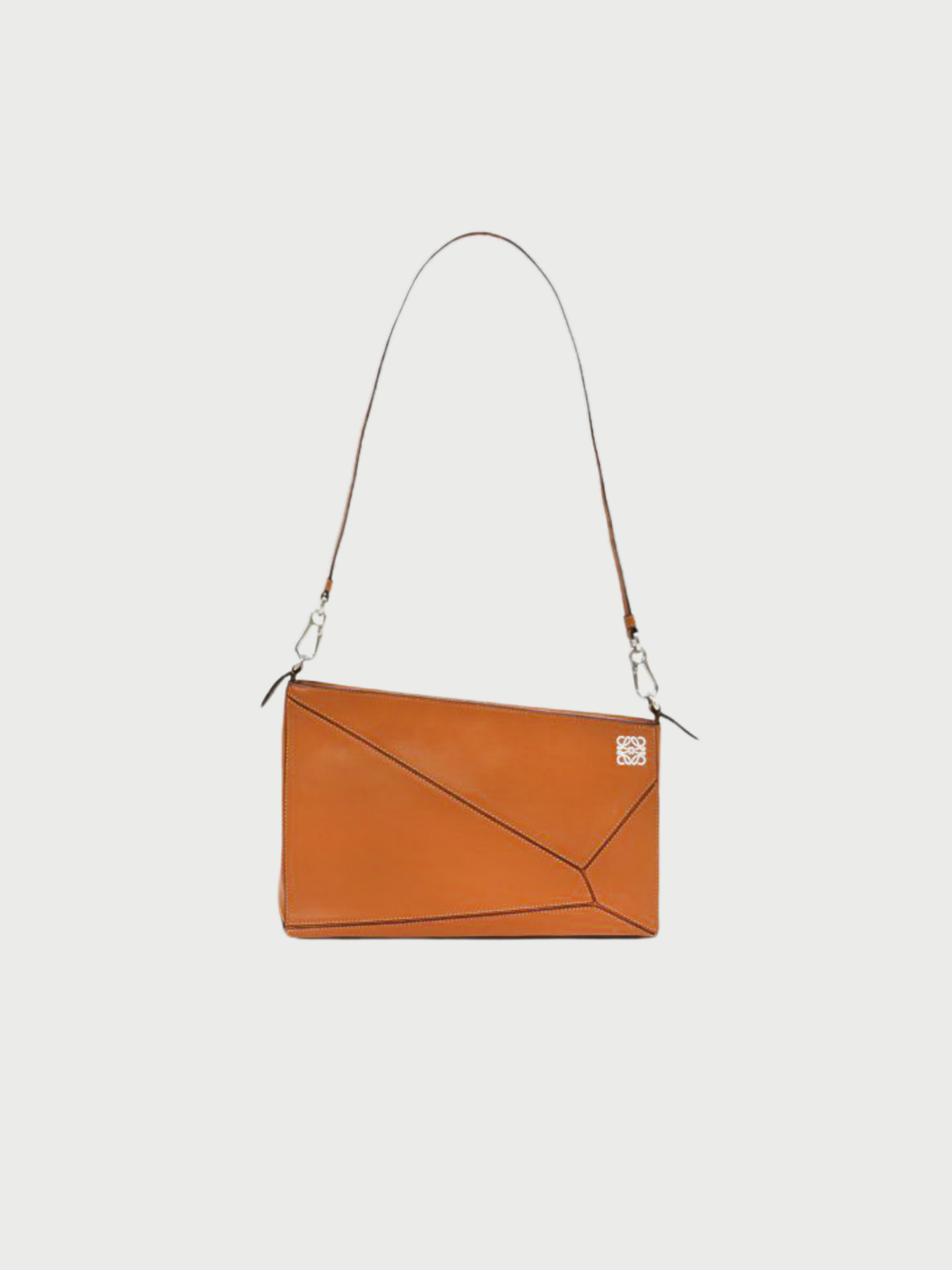 Loewe 2010s Brown Leather Puzzle Shoulder Bag